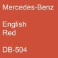 Preview: Mercedes-Benz, English Red, DB-504.